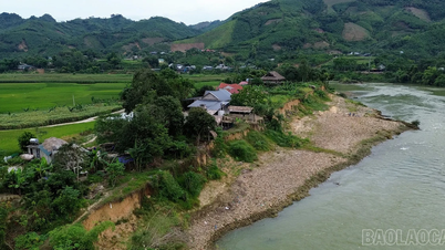 L’érosion des berges menace la vie des habitants du village de Ban Cuong 2, commune de Xuan Hoa.