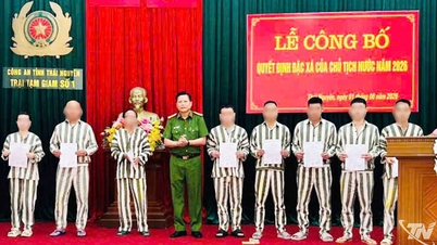 Keputusan untuk memberikan pengampunan kepada 34 banduan telah diumumkan.