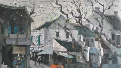 Hanoi i målningarna av den avlidne konstnären Tran Nguyen Dung
