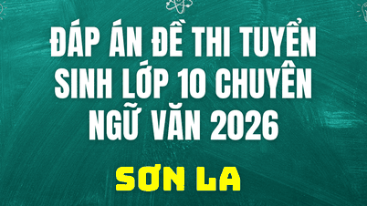 Réponses à l'examen d'entrée spécialisé en littérature de 10e année à Son La aujourd'hui, le 2 juin 2026.