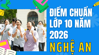 Punteggi minimi di ammissione all'esame di ammissione al decimo anno a Nghe An nel 2026.