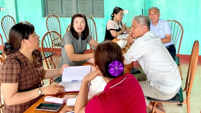 Wiceprzewodnicząca Rady Ludowej Prowincji Pham Thi Minh Xuan dokonuje przeglądu realizacji programu reorganizacji wsi w gminie Thai Binh.