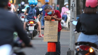 Ho Chi Minh-byen: Folk oppfordres til ikke å gi penger til tiggere.