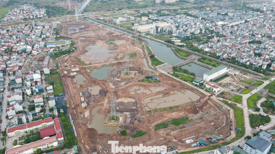 O projeto do reservatório de regulação Yen Nghia 1 está em fase final de escavação do leito do reservatório.
