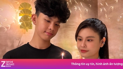 Truong Quynh Anh mostra suo figlio, alto 1,82 m.