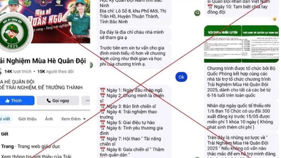 Peringatan tentang penipuan dan peniruan identitas dari Perkemahan Musim Panas 'Belajar Menjadi Petugas Polisi'.
