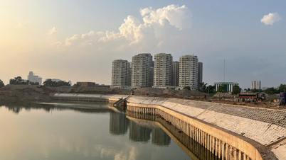 Siedem projektów mających na celu ochronę przed powodzią w Hanoi jest prawie ukończonych po czterech miesiącach szybkiej realizacji.