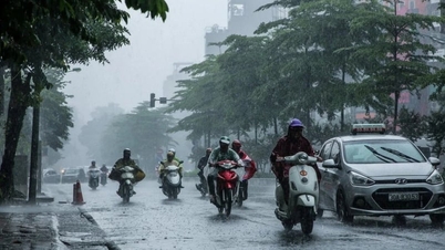 Den senaste prognosen för kraftigt regn i Hanoi i kväll (3 juni) indikerar att vissa områden i norra Vietnam kan få över 90 mm regn.