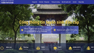 Hanoi erprobt ein Online-Einschreibungssystem für Grundschulen, das in GIS-Karten integriert ist.