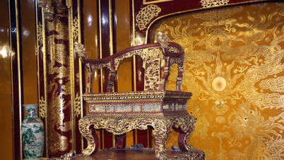 Preserving the original elements as much as possible when restoring the national treasure "The Throne of the Nguyen Dynasty"