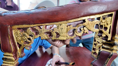 Restauração bem-sucedida do trono real da Dinastia Nguyễn, um tesouro nacional danificado por vandalismo.