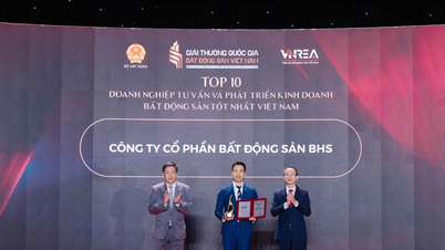 บริษัท BHS Property คว้า "สองรางวัล" ในงานประกาศรางวัลอสังหาริมทรัพย์แห่งชาติเวียดนาม ซึ่งเป็นการยืนยันถึงประสิทธิภาพของโมเดลห่วงโซ่อุปทานอสังหาริมทรัพย์ของบริษัท