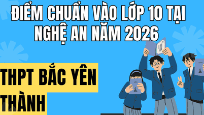 Puntuaciones mínimas de admisión para el décimo grado en la escuela secundaria Bac Yen Thanh en Nghe An en 2026