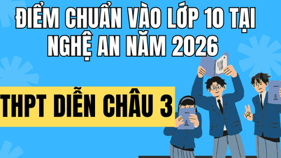 Puntuaciones mínimas de admisión para el examen de ingreso a la escuela secundaria Dien Chau 3 en Nghe An en 2026
