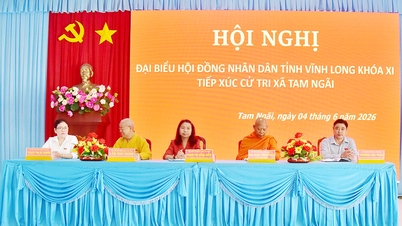 Tổ đại biểu số 5 HĐND tỉnh tiếp xúc cử tri xã Tam Ngãi