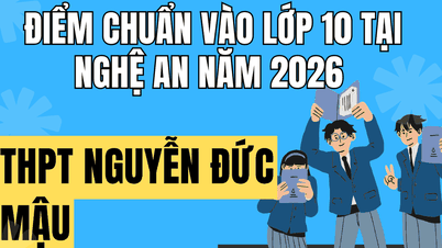 คะแนนสอบเข้าโรงเรียนมัธยม Nguyen Duc Mau ในจังหวัด Nghe An ปี 2026