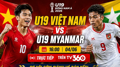 ການຖ່າຍທອດສົດການແຂ່ງຂັນບານເຕະ U19 ຫວຽດນາມ ພົບກັບ ມຽນມາ U19: ໂອກາດໄວທີ່ຈະຮັບປະກັນຕຳແໜ່ງຮອງຊະນະເລີດ.