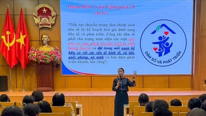 Ngoc Ha Ward verspreidt de nieuwe bevolkingswet, die is aangepast aan de vergrijzing van de bevolking.