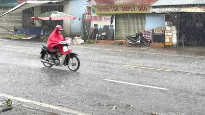 Amaran hujan lebat dan ribut petir di wilayah Tuyen Quang.