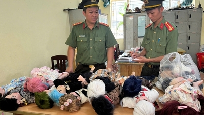 Kuman Thong "infiltrerar" skolan: Tay Ninh-polisen beslagtar ett flertal relaterade föremål.