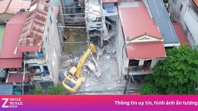 Két házat sürgősen lebontanak egy Bac Ninh-i építkezésen történt alapozási ásatási baleset után.