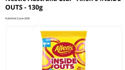 Allen's tilbagekalder flere partier af iNSiDE OUTS-slik på grund af fremmedlegemer.