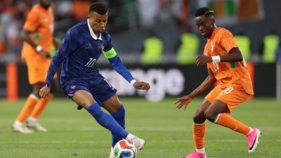 Mbappé formåede ikke at score i første halvleg, og Frankrig tabte 1-2 til Elfenbenskysten.