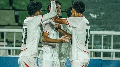 वियतनाम की अंडर-19 टीम के मुकाबले इंडोनेशिया अंडर-19 टीम को नुकसान हो रहा है।