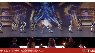 Robot humanoid yang menari mengikuti musik Lady Gaga di panggung America's Got Talent sedang引起 sensasi di AS.