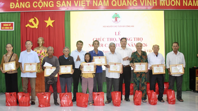 Xã Công Hải họp mặt kỷ niệm 85 năm Ngày truyền thống Người cao tuổi Việt Nam