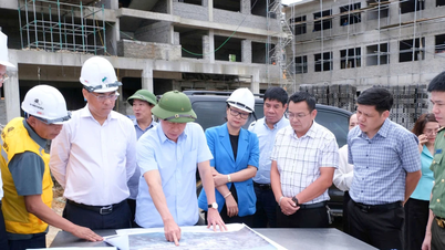 Vicepremierminister Le Tien Chau inspicerer grænsekostskoleprojekt i Cao Bang.