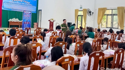 Sensibilisierung der Schüler in der Gemeinde An Phuoc für die Verhinderung von Ertrinkungsunfällen und Verletzungen.