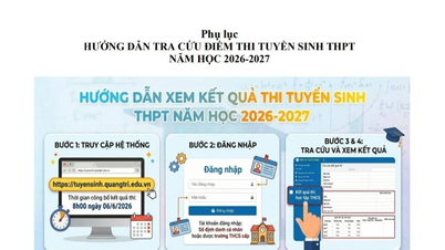 Provincia Quang Tri a finalizat corectarea examenului de admitere la liceu; candidații își pot verifica scorurile începând cu ora 8:00 dimineața, pe 6 iunie.