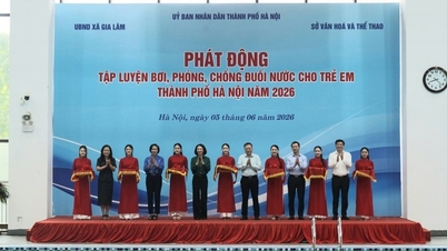 Hanoi launches swimming training program to improve children's drowning prevention skills.