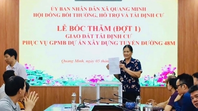 Quang Minh järjesti arpajaiset 48 metrin tiehanketta varten tarkoitetusta uudelleensijoitusmaasta.