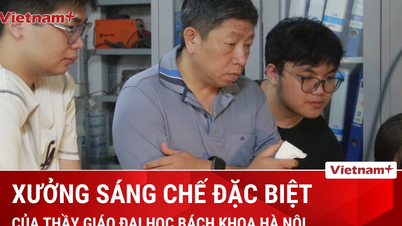 El laboratorio especial de un profesor de la Universidad de Ciencia y Tecnología de Hanói.
