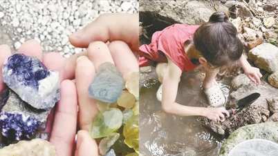 Ngôi làng nhỏ gây sốt vì 'báu vật' đầy ven suối, cuối tuần kín khách săn tìm