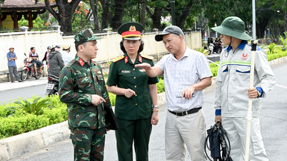 Das Bodenradar der Armee sucht entlang der Truong Chinh Straße in der Provinz Quang Ngai nach den Überresten gefallener Soldaten.