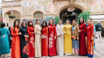 22 wives from 13 European countries reached the finals of the Miss Ao Dai pageant.