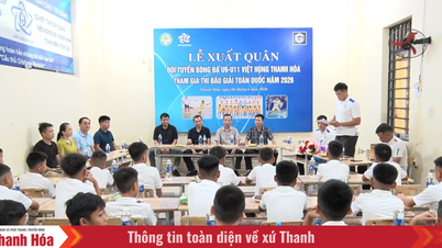 U11 Viet Hung Thanh Hoa takımı, 2026 ulusal turnuvasına katılmak üzere yola çıktı.