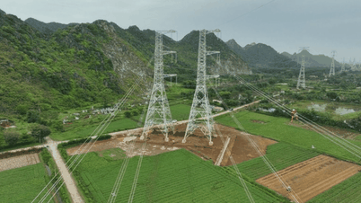 Budowa linii przesyłowej 500 kV nr 3 Quang Trach – Pho Noi została ukończona po 6 miesiącach.