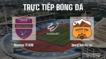Live broadcast of Becamex TP.HCM vs Hoang Anh Gia Lai in the V-League 2025/26 today, June 7, 2026.
