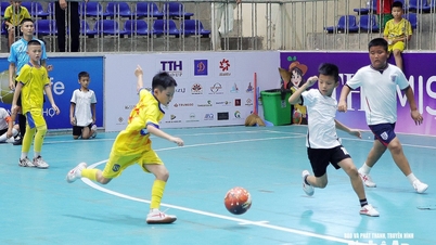 Lasten stadion 7. kesäkuuta iltapäivällä: Giai Lacin, Vinh Phun ja Con Cuongin joukkueet voittivat vakuuttavasti.