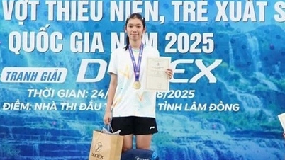 Pemain bulu tangkis Nguyen Thi Thu Huyen memenangkan gelar tunggal putri di Kejuaraan Bulu Tangkis Remaja Nasional.