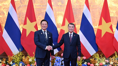 [Foto] Premierminister Le Minh Hung leder velkomstceremonien for Thailands premierminister Anutin Charnvirakul