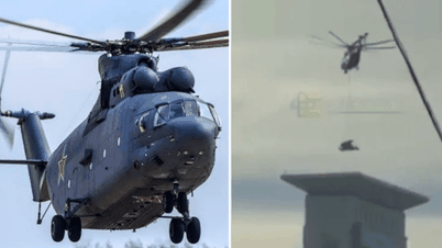 Venäjä käytti Mi-26-helikoptereita toimittaakseen Pantsir-SMD-E-järjestelmiä Moskovan katoille.