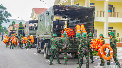 Các đơn vị Quân đội chủ động ứng phó với lũ