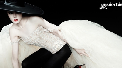 Dilraba Dilmurat valgte et design af Phan Huy til sit Marie Claire-coverfotografering.