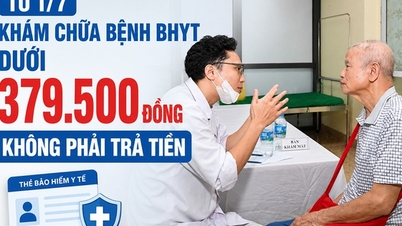 Pemeriksaan dan perawatan medis yang ditanggung oleh asuransi kesehatan dengan biaya kurang dari 379.500 VND tidak dikenakan biaya.