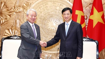 Ketua Jawatankuasa Penganjur Pusat Nguyen Duy Ngoc menerima kunjungan Presiden Agensi Kerjasama Antarabangsa Jepun.